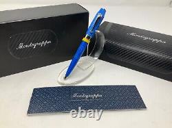 Stylo à bille édition limitée Montegrappa Uefa Trophy 2018 Kyiv bleu