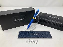 Stylo à bille édition limitée Montegrappa Uefa Trophy 2018 Kyiv bleu