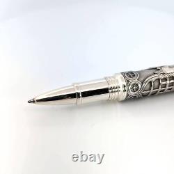 Stylo à bille roller Montegrappa Venezia Italia en argent sterling rouge édition limitée