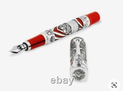 Stylo-plume Montegrappa Mr Monopoly en argent, édition limitée et jeu, détail de vente à 5340 $, pointe moyenne