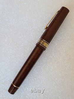 Stylo plume en bruyère édition limitée Omas Cristoforo Colombo II avec plume en or 18 carats