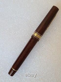 Stylo plume en bruyère édition limitée Omas Cristoforo Colombo II avec plume en or 18 carats