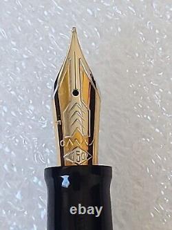 Stylo plume en bruyère édition limitée Omas Cristoforo Colombo II avec plume en or 18 carats