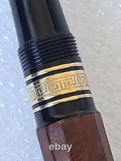 Stylo plume en bruyère édition limitée Omas Cristoforo Colombo II avec plume en or 18 carats