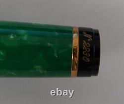 Stylo roller Aurora Primavera en marbre vert et or édition limitée neuf dans sa boîte