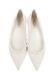 Valentino $795 Rockstud White Ivory Leather Flats Pointy Sz 40 9 New Ltd Edition