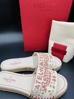 Valentino Garavani Atelier San Gallo 08 Edition Sandales Taille 38 Nwb Authentique