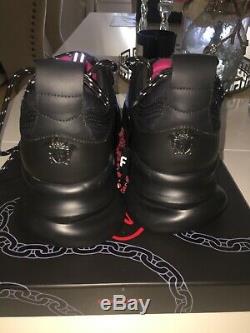 Versace Chain Reaction Sneakers Us Mens Taille 8.5 New Limited Edition Couleur