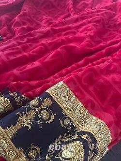 Versace Red/gold I Baroque Bathrobe Limited Edition 4xl Non Disponible En Ligne