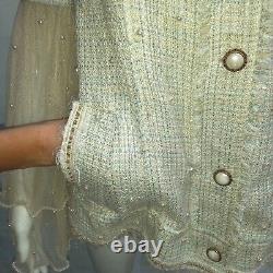 Veste De Vêtements Femme Élégant Printemps Original Mode Tweed Style Chanel
