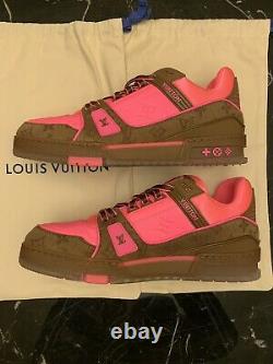 Virgil Abloh Louis Vuitton Trainer Sneakers Pink Lv9 Us10 Edition Limitée