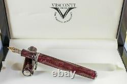 Visconti Cosmopolitan Red Celluloid Avec Silver Trim #1/38 Limited Edition