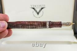 Visconti Cosmopolitan Red Celluloid Avec Silver Trim #1/38 Limited Edition