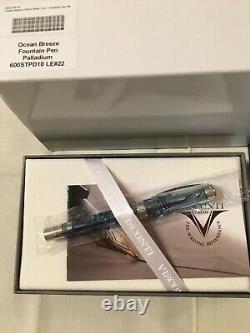 Visconti Limited Edition Ocean Breeze Fountain Pen 23kt Palladium Medium Nib