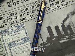 Visconti Rms Titanic Limited Edition Fountain Pen # 1142/1912 M Nib 18k 750