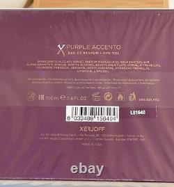 Xerjoff Purple Accento Crystal Edition 3.4oz / 100ml Nouveaut En Box Bnib