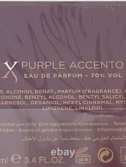 Xerjoff Purple Accento Crystal Edition 3.4oz / 100ml Nouveaut En Box Bnib